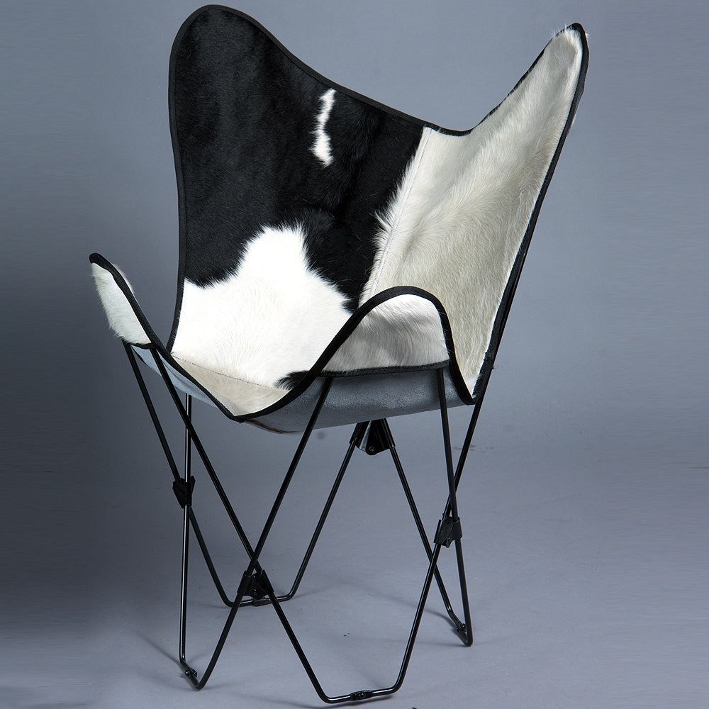 Made In Usa Genuine Leather Butterfly Chair Folding Modern Sling Seat