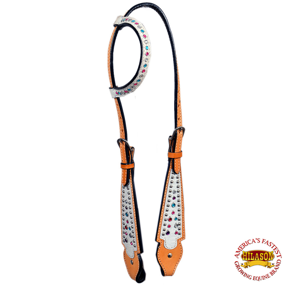 Western Horse One Ear Headstall Tack Bridle American Leather Hilason
