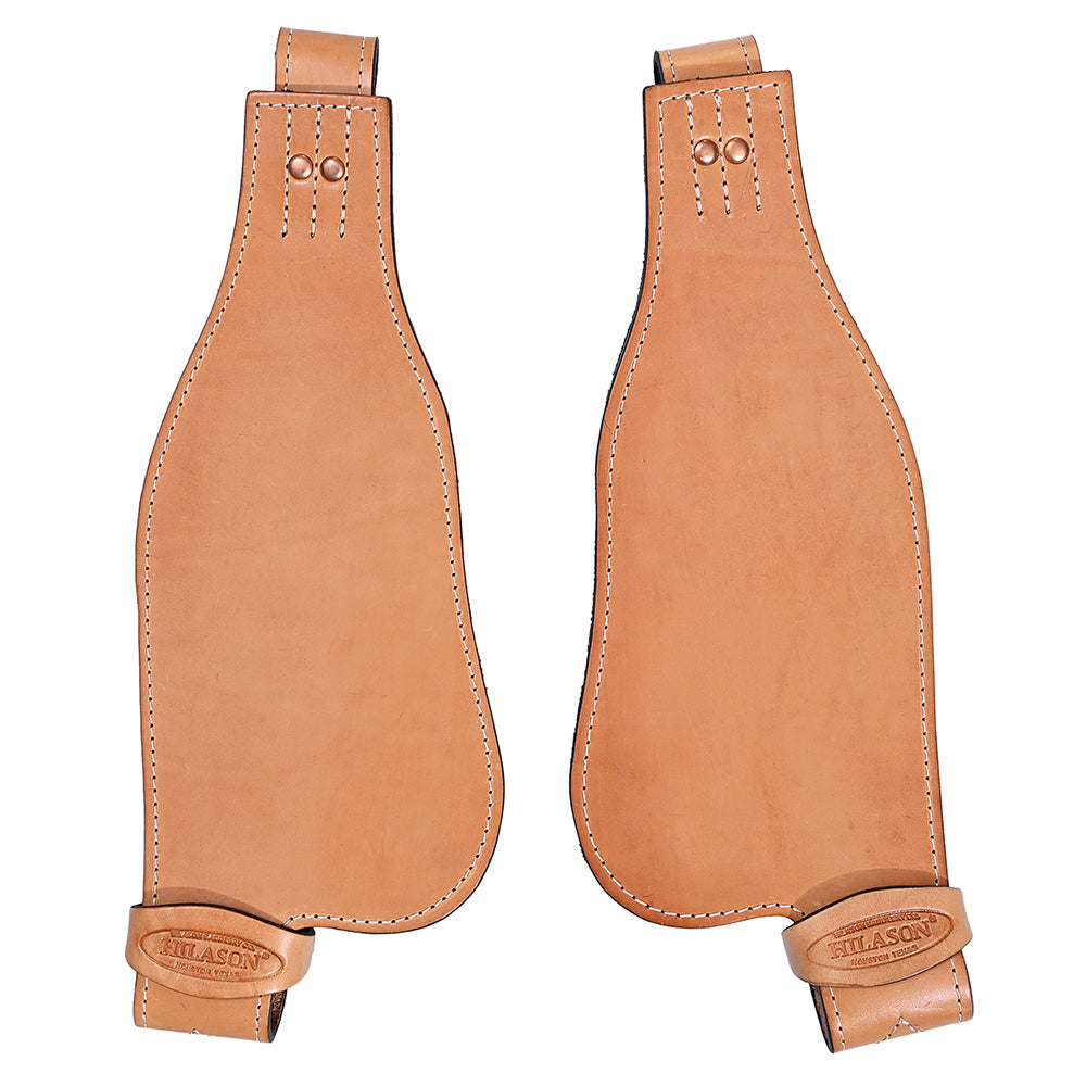 Hilason Leather Youth Saddle Replacement Fender Pair With Hobble Straps