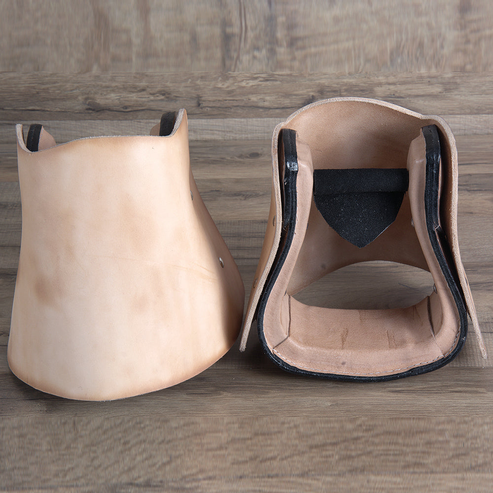 St101-F Hilason Western Saddle Tan Leather Covered Horse Stirrups Pair