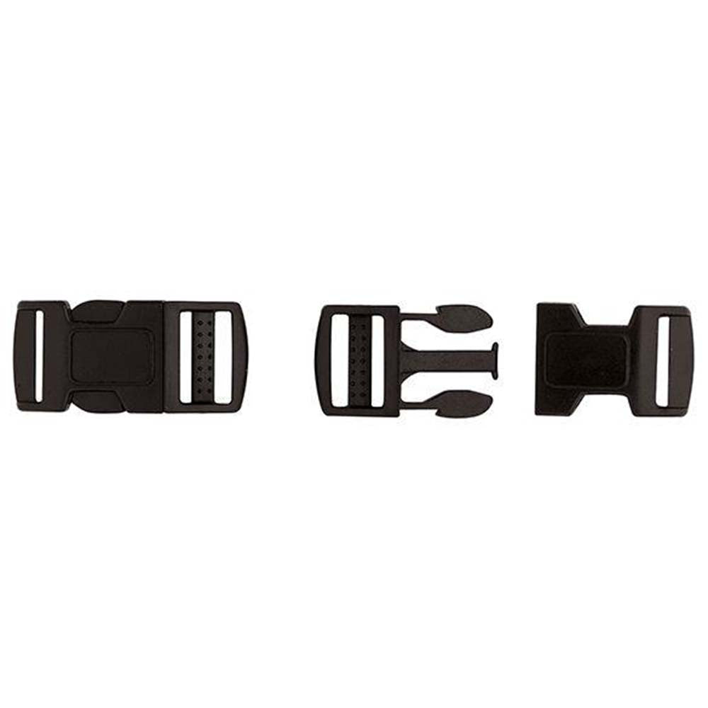 Hilason Western Horse Tack Plastic Buckle Set Black Side Squeeze
