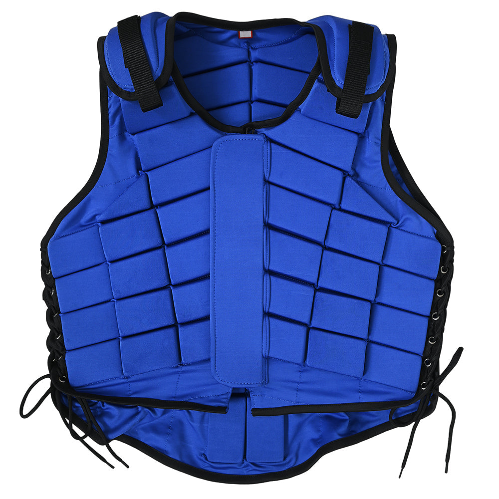 HILASON Adult Safety Equestrian Eventing Protective Protection Vest Blue | Horse Riding Unisex