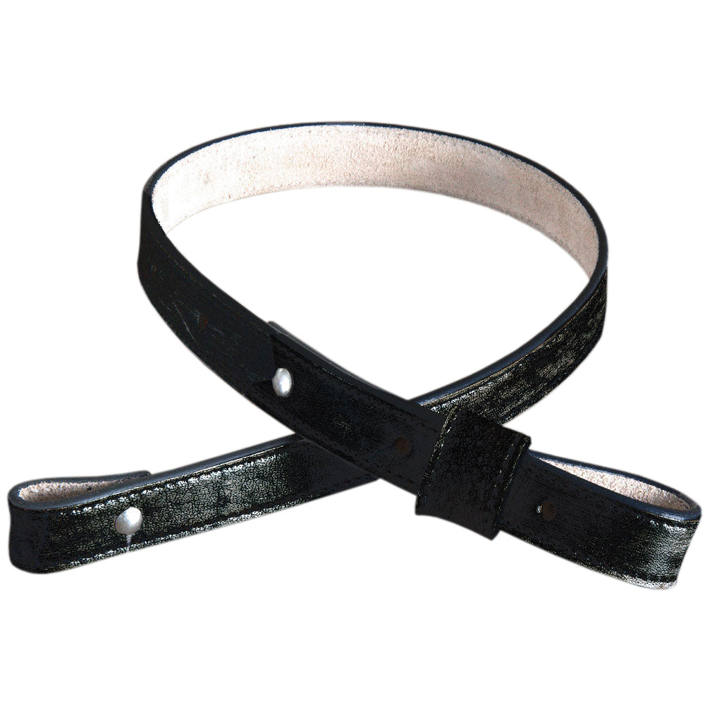 Handmade Buffalo Hide Leather Rifle Sling Black 1Inch Wide Hilason