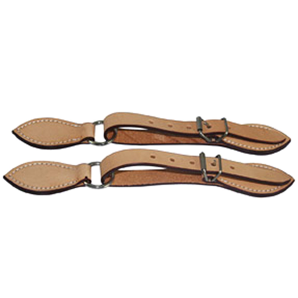 180052 Hilason Russet Leather Spur Strap 5/8In Skirt