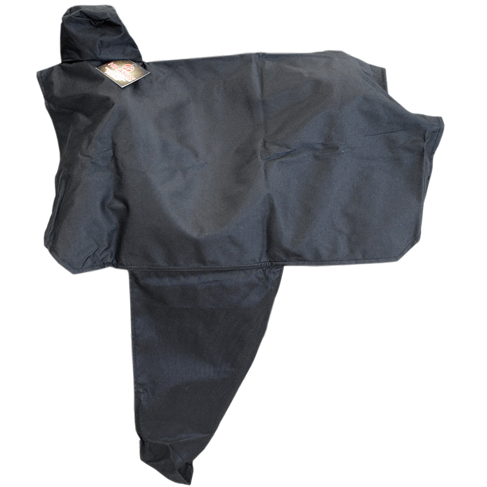 Hilason Black 600D Nylon Full Western Waterproof Saddle Cover Pvc Laminated
