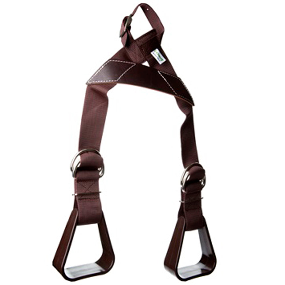 Hilason Western Kid Nylon Leather Buddy Slip-On Stirrups Beige