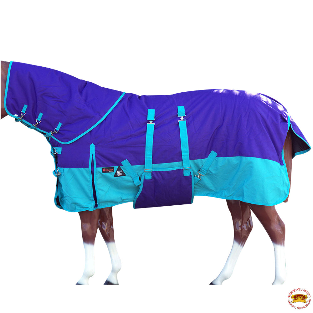 HILASON 1200D Waterproof Winter Horse Blanket Neck Cover Belly Wrap-78 Inches | Horse Blanket | Horse Blankets for Winter Waterproof | Horse Turnout Blanket | Horse Turnout