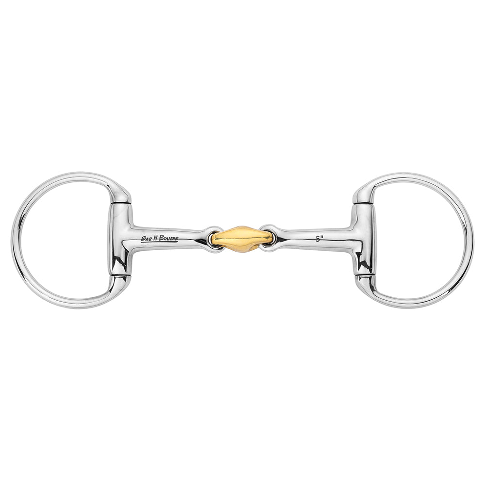 HILASON 5" Western Stainless Steel Horse Egg Bit W/Copper Link Mouth