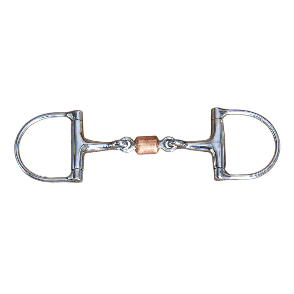 5" Hilason Western Stainless Steel Dee Bit With Copper Ruler Mouth