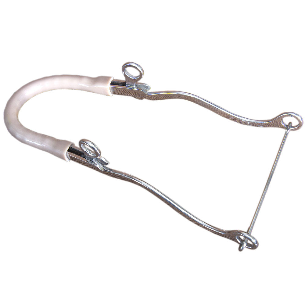 HILASON Western Horse Hackamore Bit with Pipe Covered Mouth