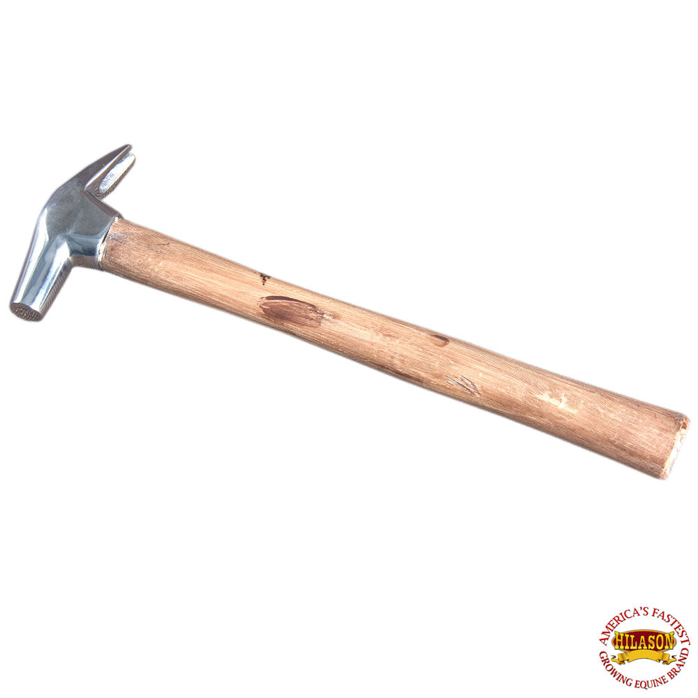 Hilason Western Leather Farrier Tool Care Hammer With Wooden Handle