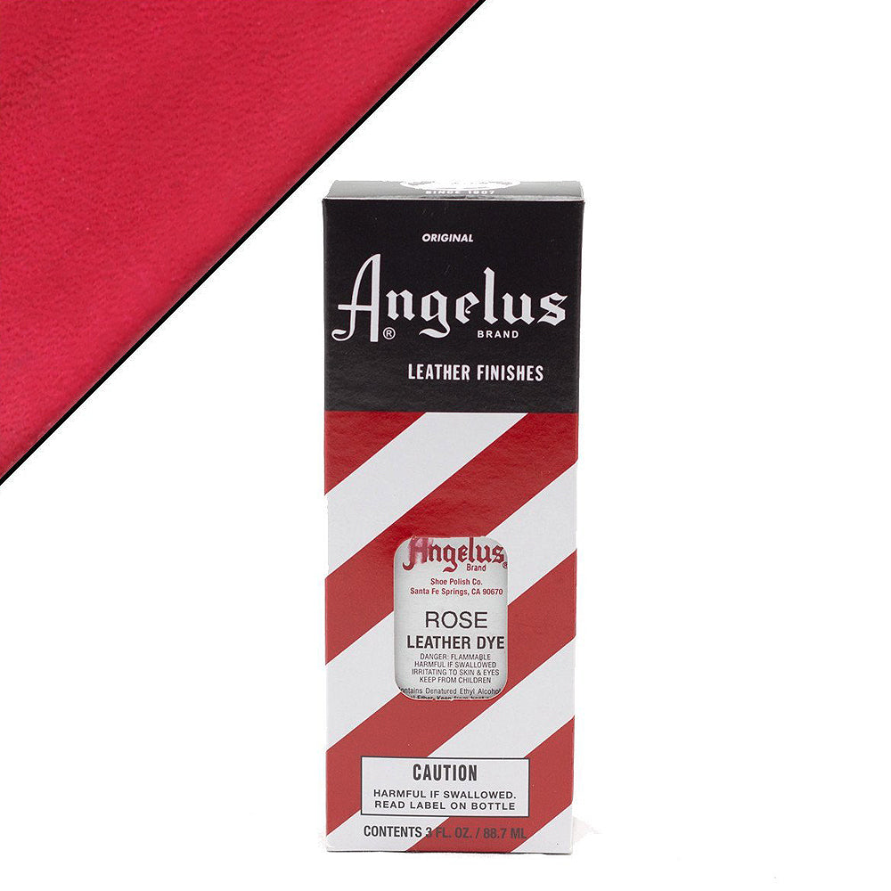 Angelus Permanent Leather Dye With Applicator 3Oz Rose