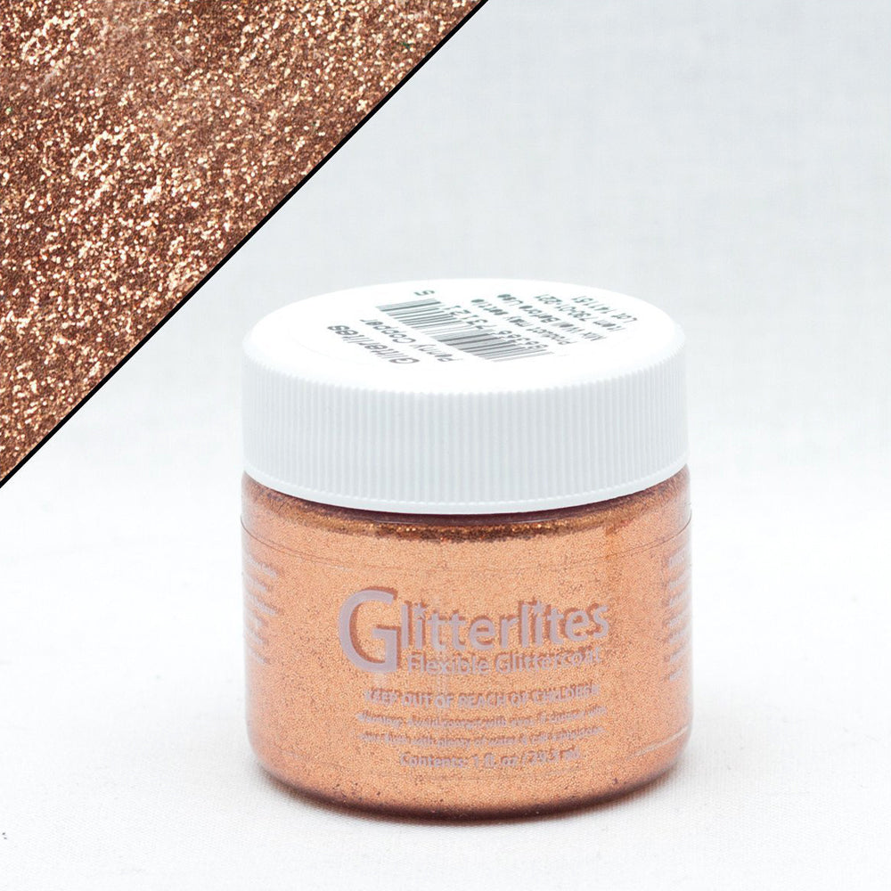 Angelus Glitterlites Flexible Leather Paint For Sneakers 1 Oz All Colors