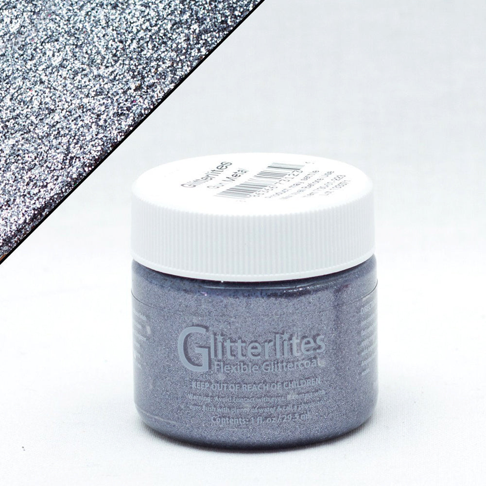 Angelus Glitterlites Flexible Leather Paint For Sneakers 1 Oz All Colors