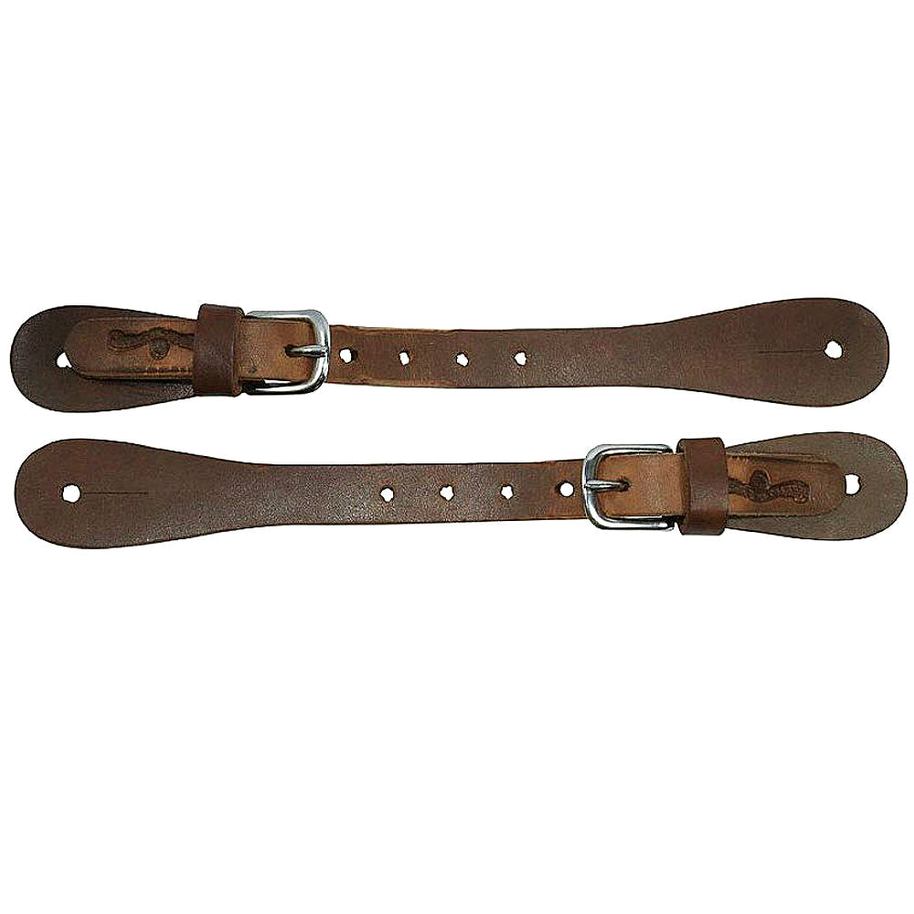 Circle Y Single Ply Leather Cowboy Mens Spur Strap Pair