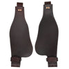 HILASON Leather Youth Saddle Replacement Fender Pair with Hobble Stra Dark Brown | Leather Fender | Fender saddles | Saddle Fenders Replacement | Saddle Leather Fender| Fender for Horse Saddle
