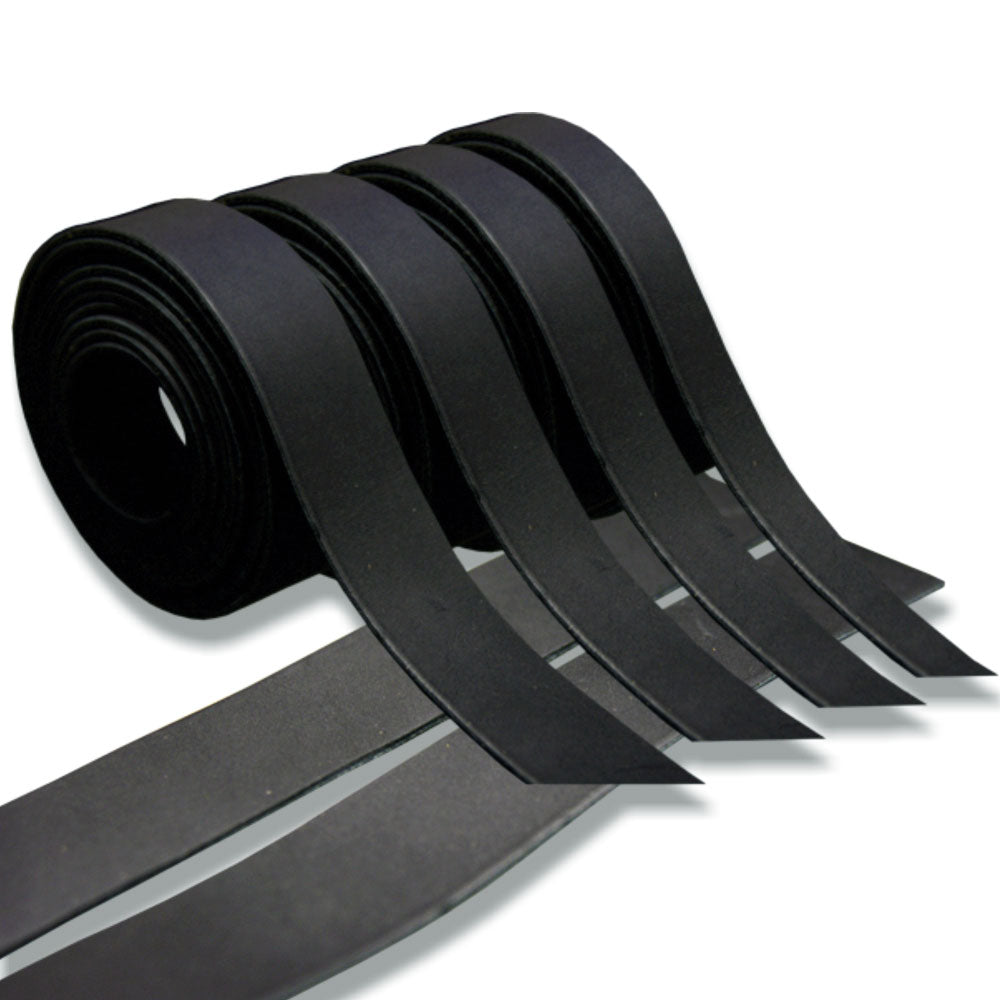 36 In Hilason Genuine Leather Flat Strap Strips for DIY Arts & Craft Projects Jewelry Tooling Home Décor Black