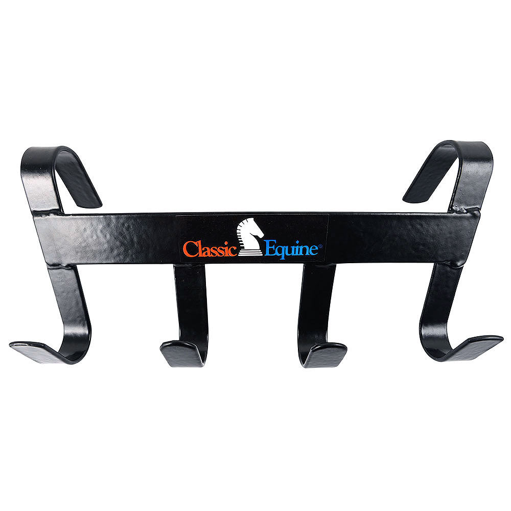 Classic Equine Horse Tools Four Hook Bridle Hanger Black Hilason