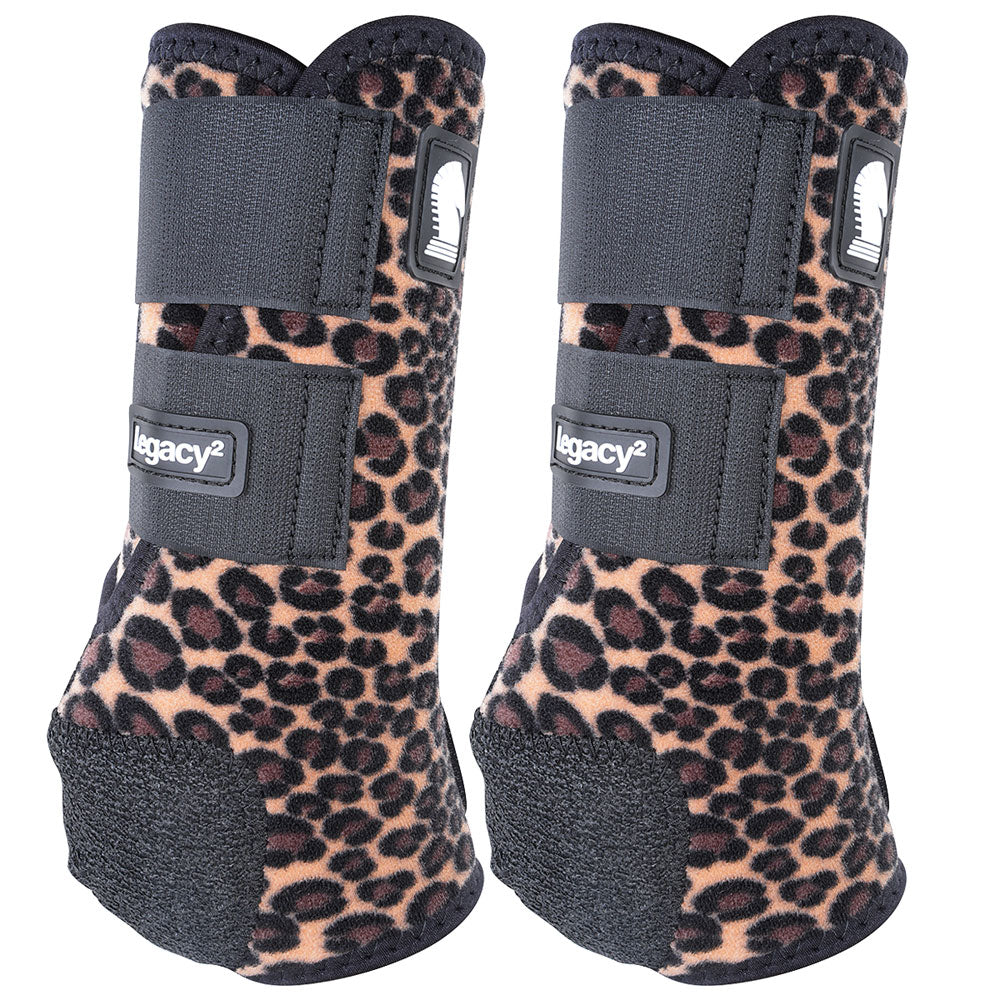 Classic Equine Lightweight Legacy2 Front Sports Horse Boots Cheetah