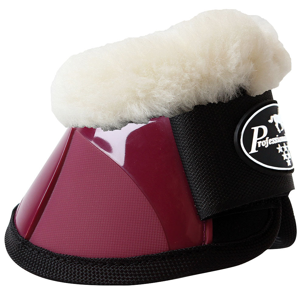 Med Professional Choice Flexible Comfort Horse Spartan Fleece Bell Boots Wine