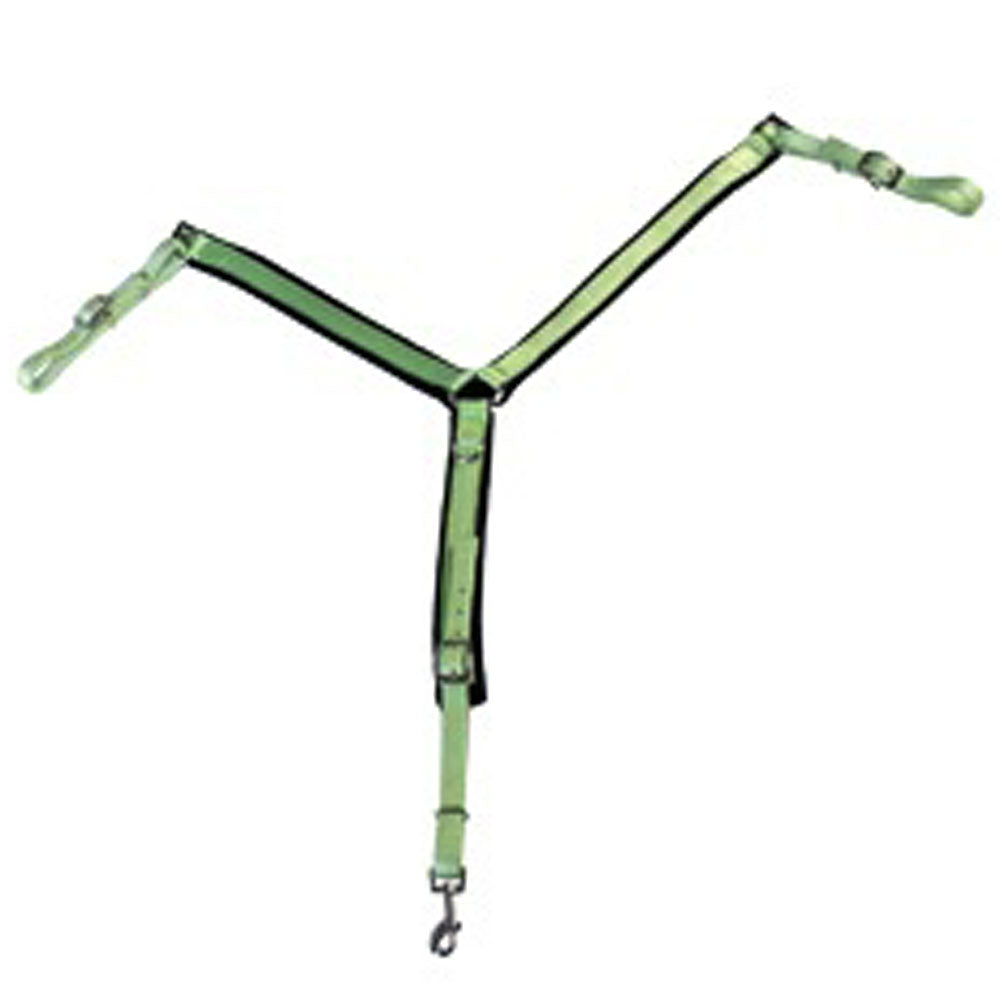 1 Inch Hilason Western Nylon Black Felt Lined Horse Breast Collar Mint