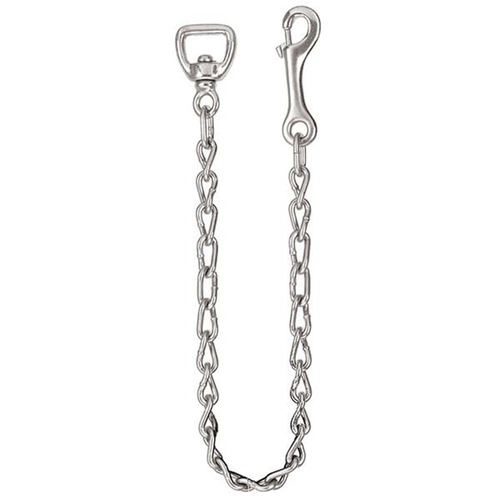 24" Hilason Western Nickel Plated Malleable Iron Swivel Snap Lead Chain