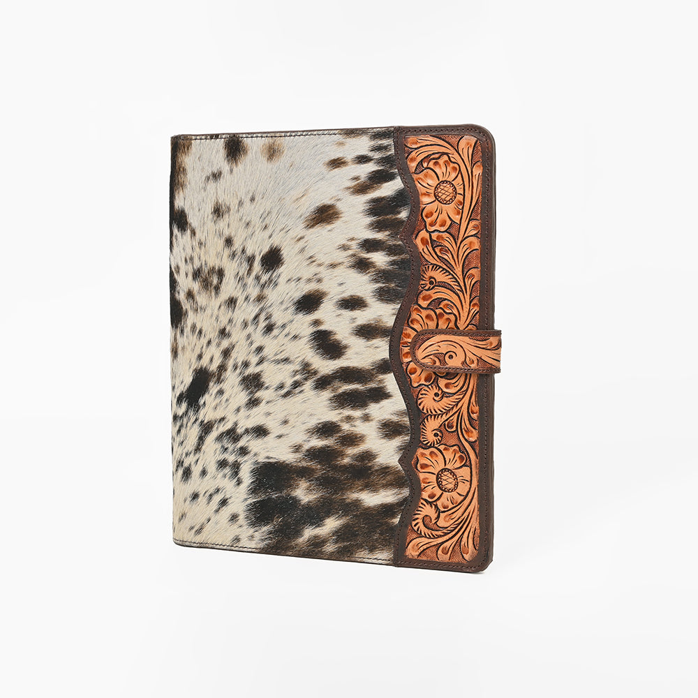 American Darling Portfolio Bag Hand Tooled Crocodile Embossed Genuine Leather Western Women | Student for Sketches