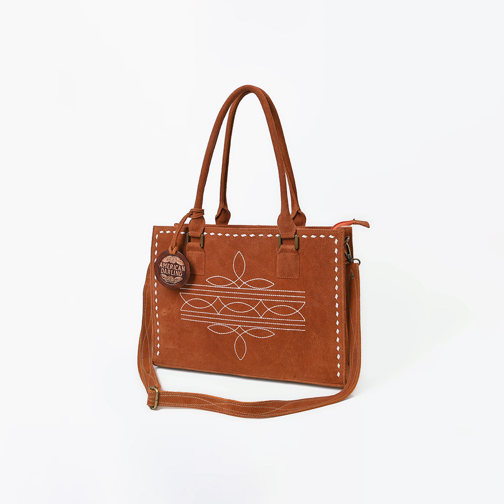 American Darling Tote Genuine Suede Leather Women Bag Western Handbag Purse | Travel Bags College Casual