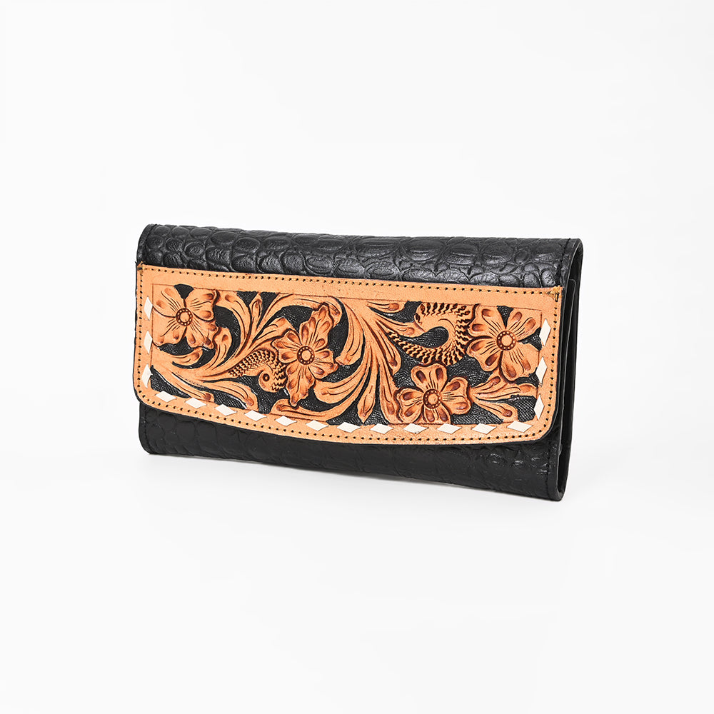 American Darling Wallet Crocodile Embossed Genuine Leather Women Bag Western Handbag Purse| Tote | Travel Bags |College