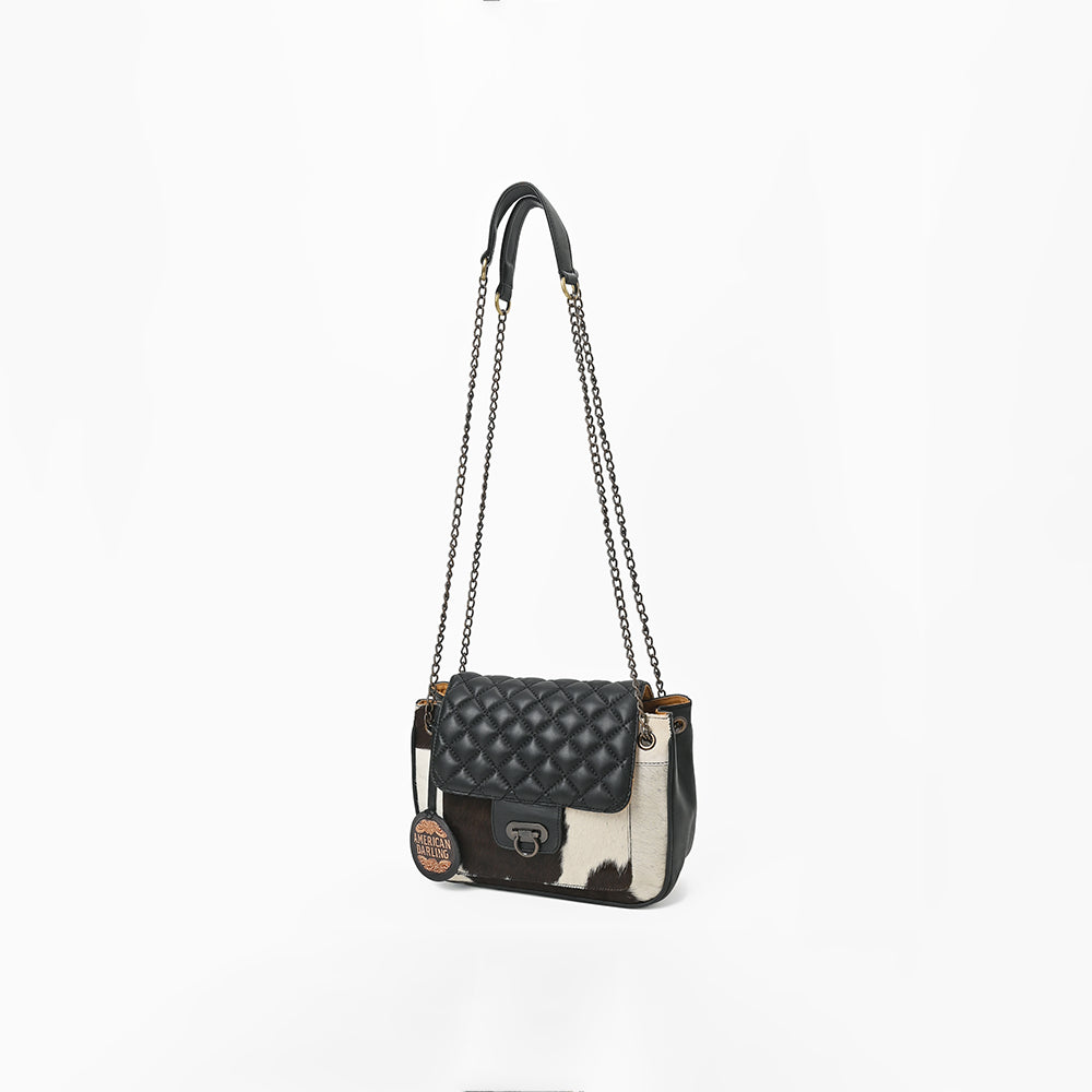 American Darling Cowhide Leather Quilted Western Purse