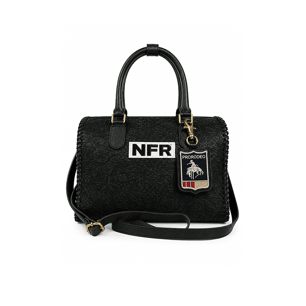Official PRCA & NFR Licensed Collection-Genuine Embossed Leather Speedy Bag