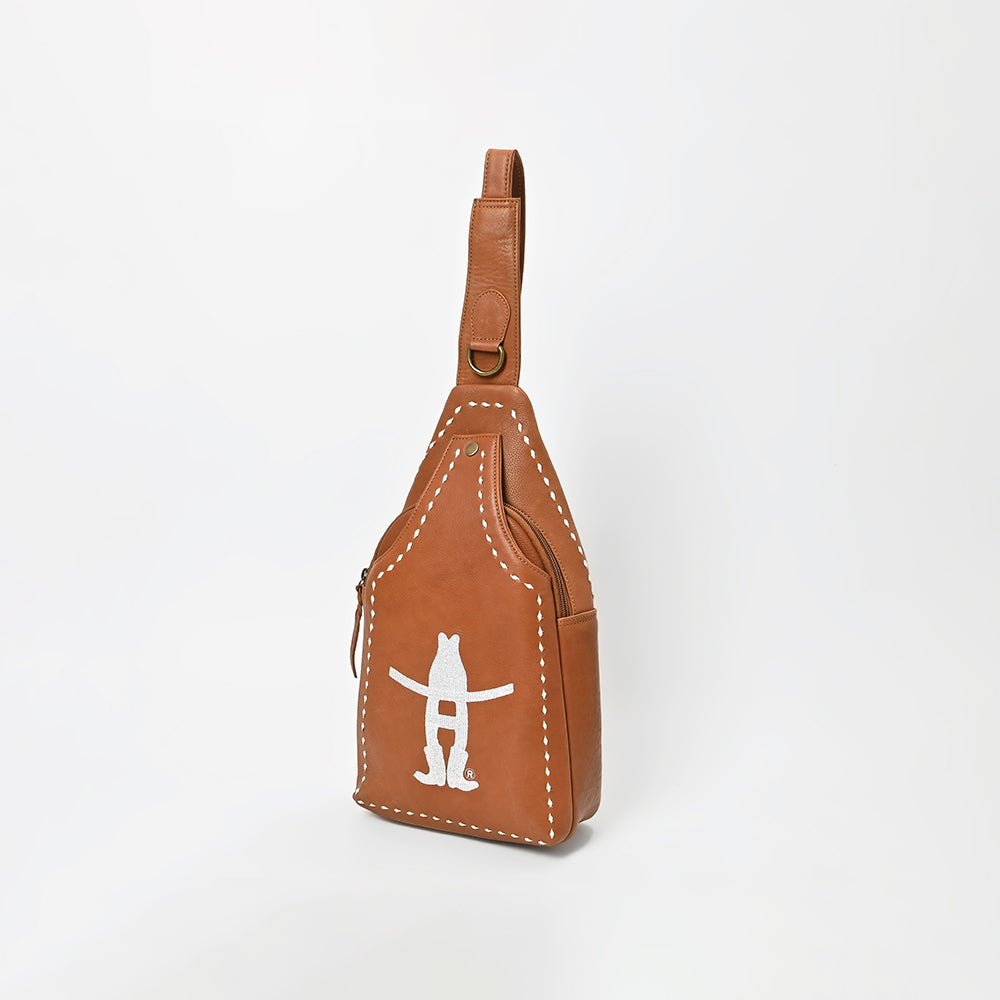 Magnolia Rodeo Genuine Leather Sling Bag | Houston Livestock Show and Rodeo