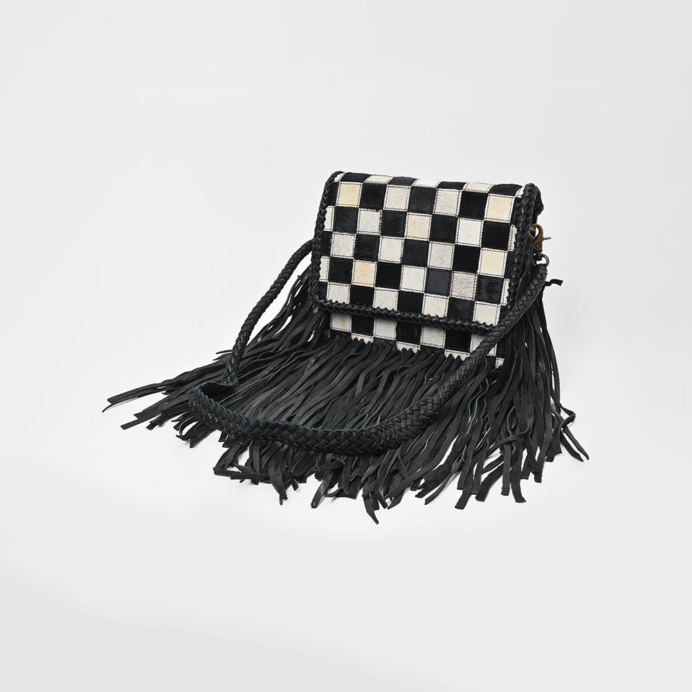 American Darling Women's Hair-On Crossbody Bag Western Genuine Leather Handbag