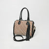 American Darling Handwoven Leather Barrel Bag with Tassel & Dual Handles – Stylish Crossbody Satchel Handbag