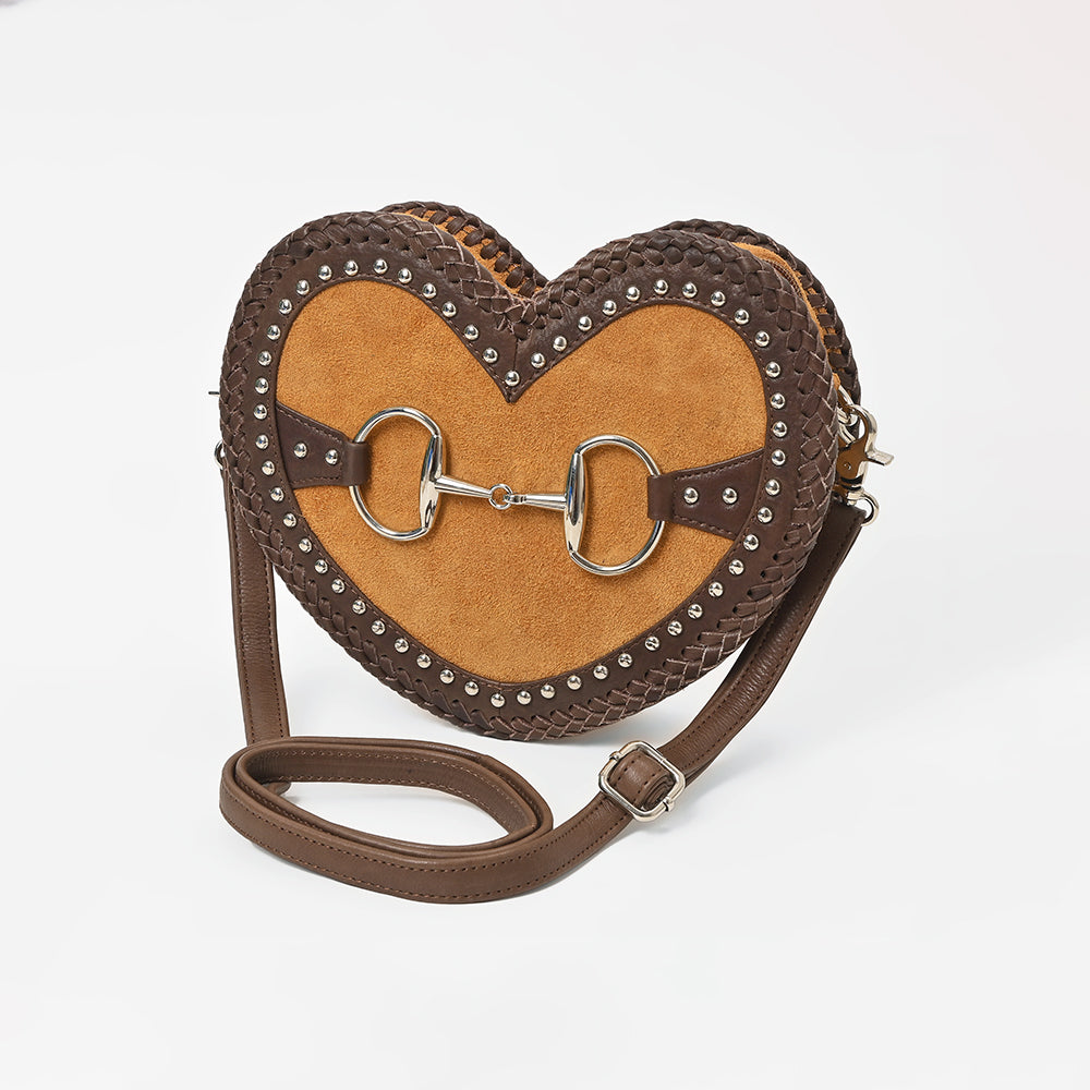 American Darling Women's Western Heart-Shaped Crossbody Bag