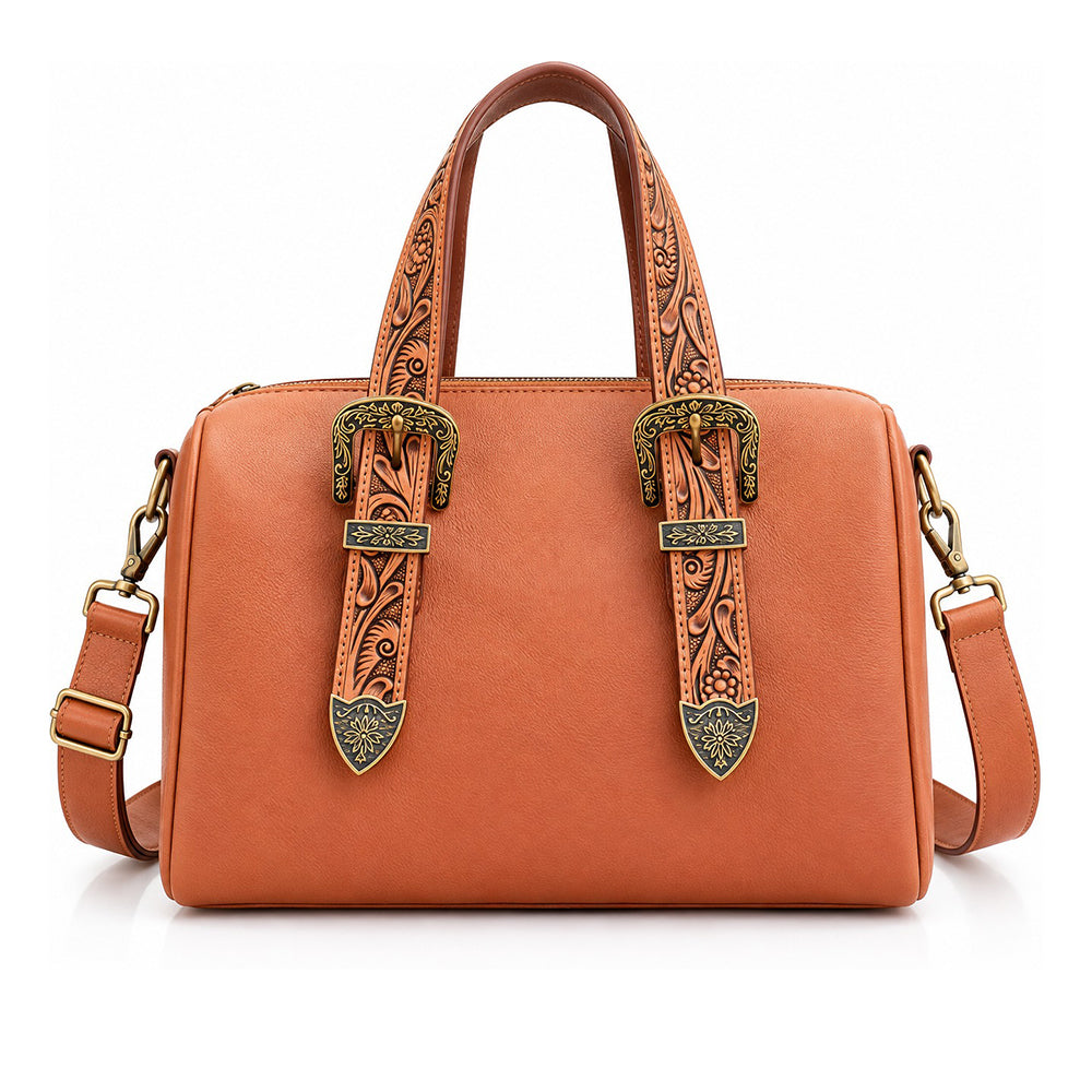 American Darling Women's Western Leather Satchel Handbag
