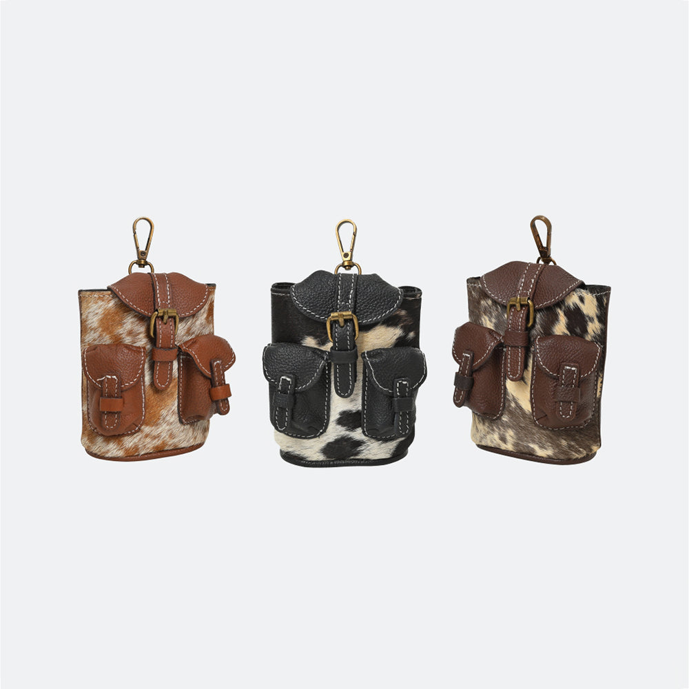 American Darling Genuine Hair-on Leather Mini Backpack Bag Charms