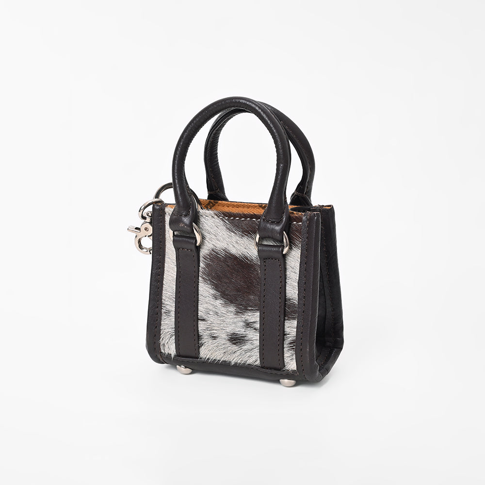 American Darling Genuine Hair-on Leather Mini Tote Bag Charms