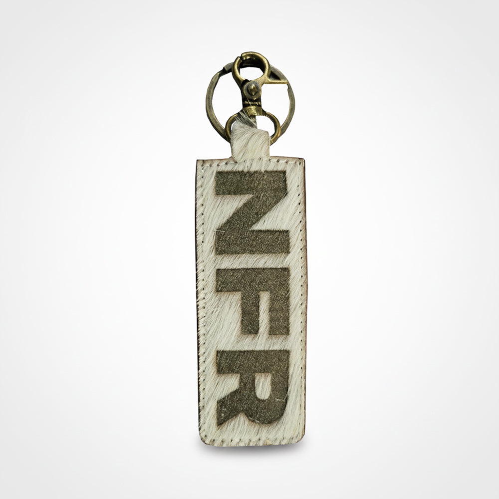 Official PRCA & NFR Licensed Collection® Genuine Hair-on Leather Key Fob Bag Charm