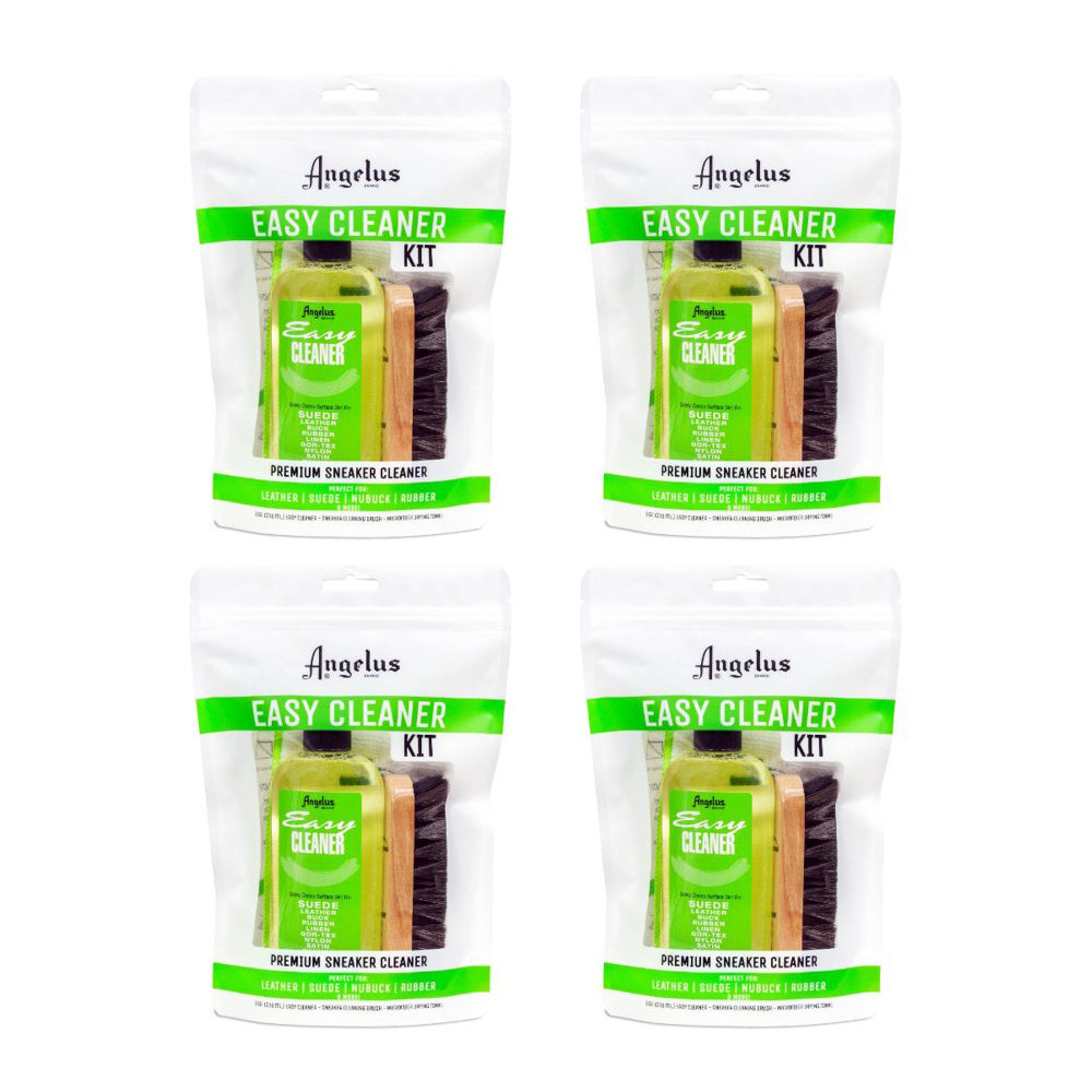 4 Pcs. Angelus Easy Cleaner Suede Cleaning Kit Shoe 8 Oz.