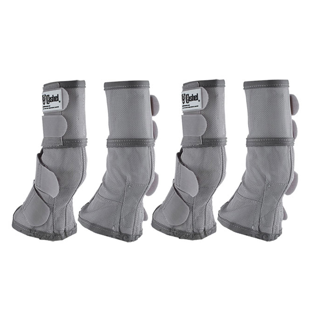 4 Pack Cashel Fly Pony Horse Leg Guard Cool Mesh Boots Grey