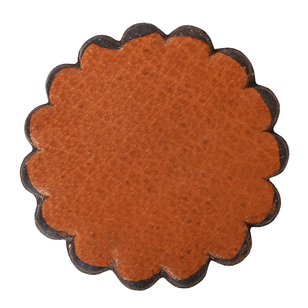 Set Of 06 Hilason Plain Scalloped Leather Rosette Concho Saddle Tack 1-1/2"