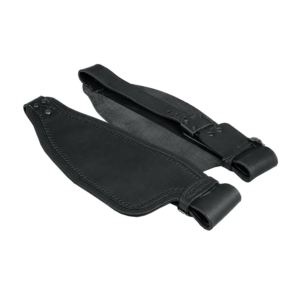 HILASON Leather Saddle Replacement Fender Pair with Hobble Straps Adult Saddles Fenders for Horse
