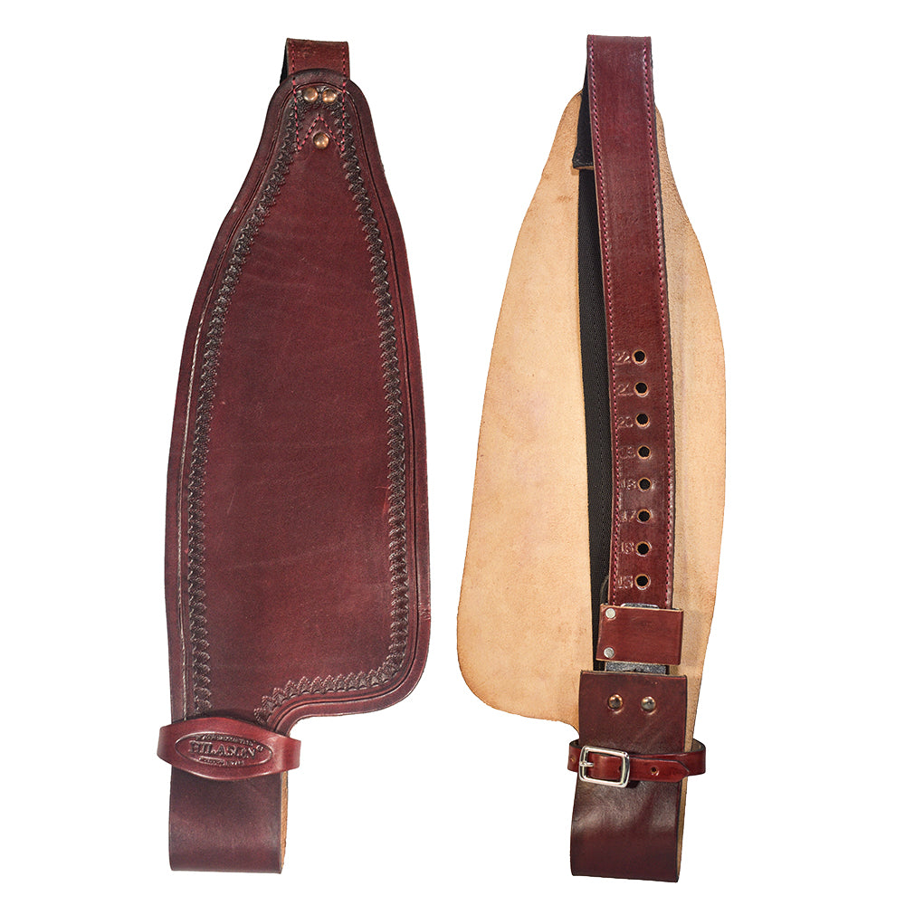HILASON Leather Saddle Replacement Fender Pair with Hobble Straps Adult Mahogany | Leather Fender | Fender saddles | Saddle Fenders Replacement | Saddle Leather Fender| Fender for Horse Saddle