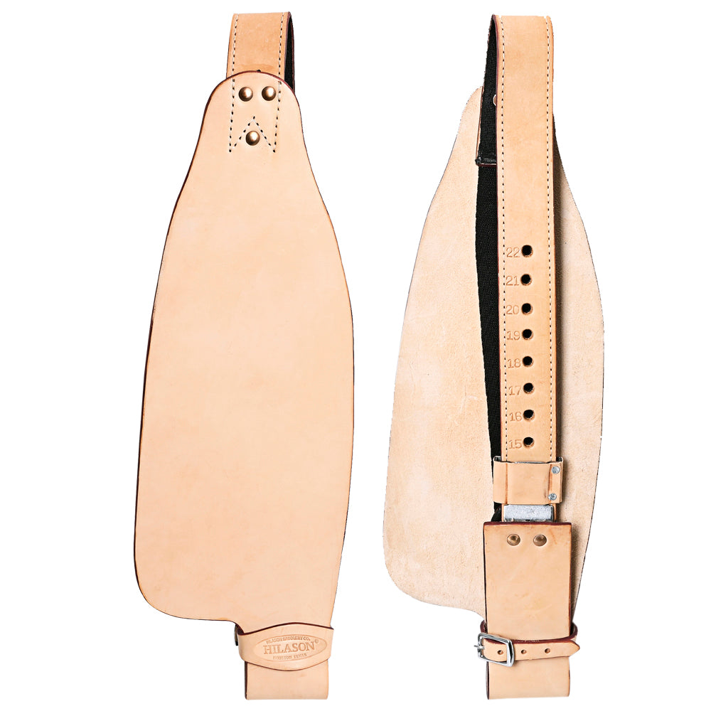 Hilason Western Genuine Skirting Leather Saddle Replacement Fenders With Hobble Strap Pair