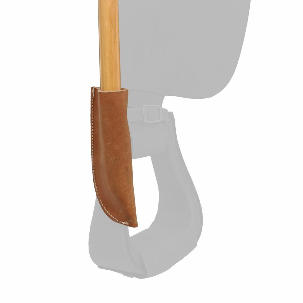 Full Grain Leather Flag Pole Post Saddle Holder For Parades And Ceremonies