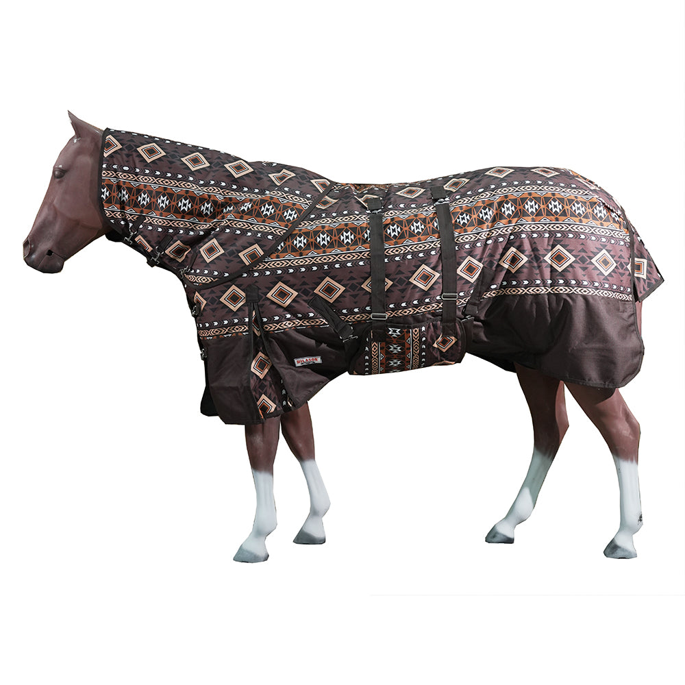 HILASON 1200D Waterproof Winter Horse Turnout Blanket Neck Cover Belly Wrap