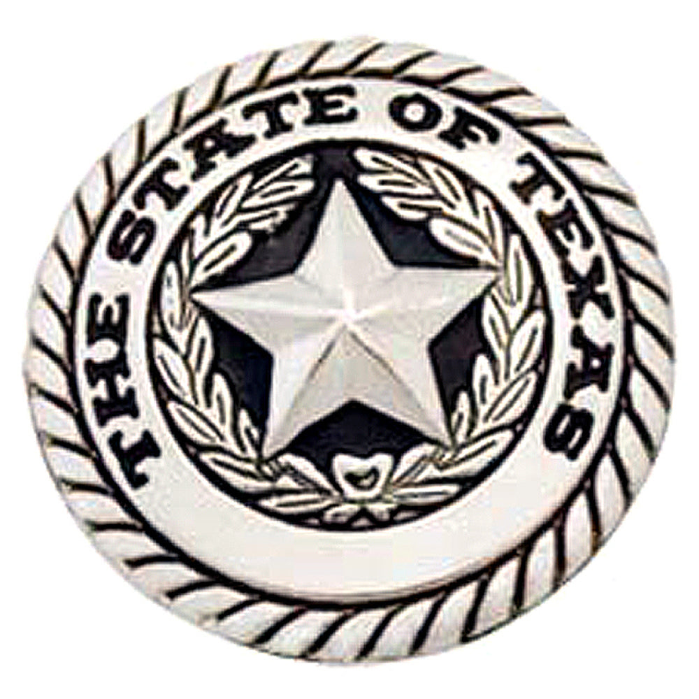 1 In Tack Tackxas Seal Concho Round Shape Nickel Plated Screw