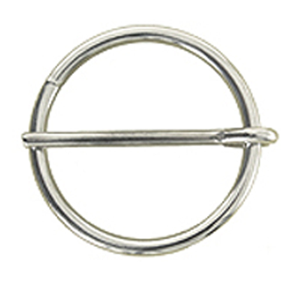 Hilason Western Horse Tack Nickle Plated Cinch Round Buckle