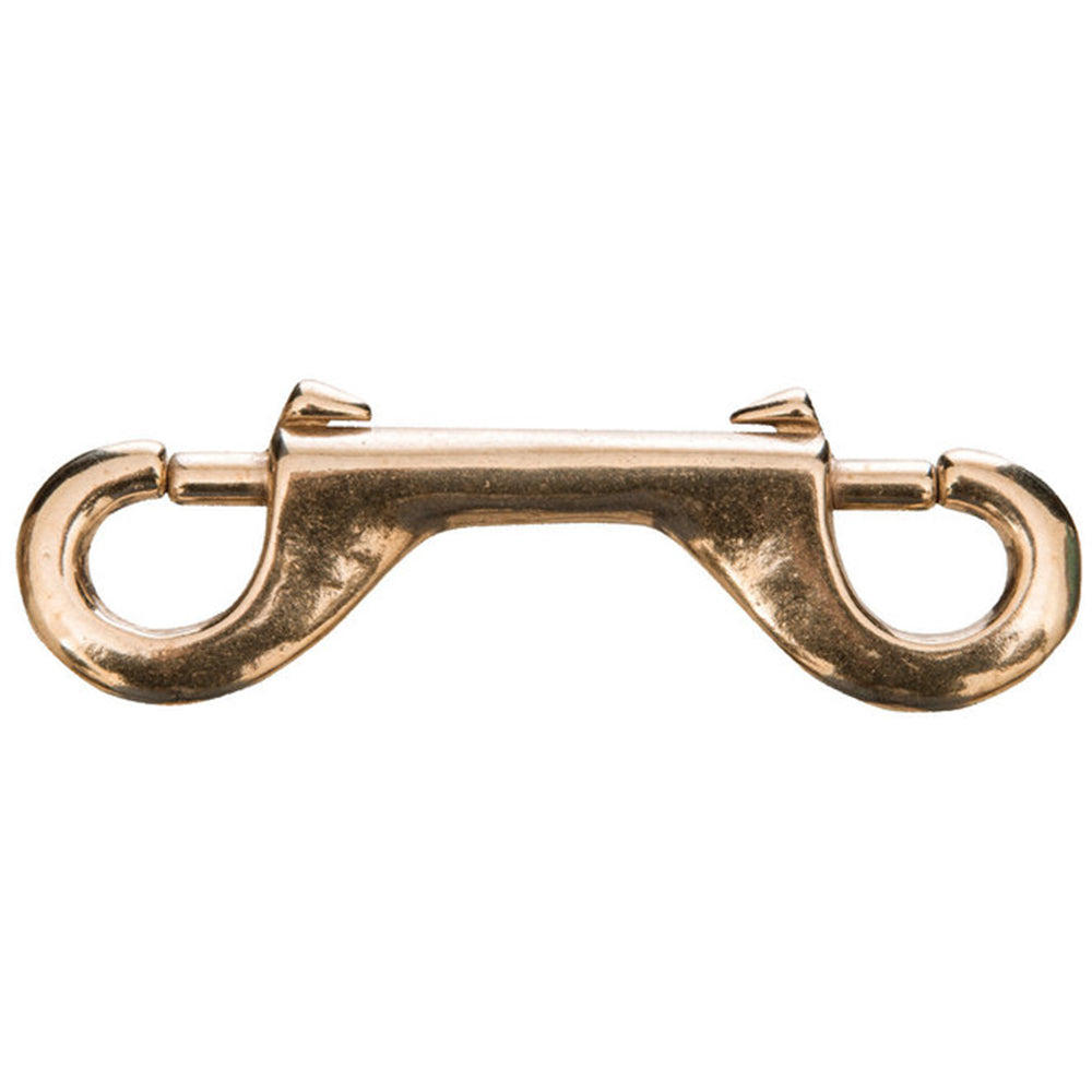 HILASON 2 Pack 4 In. Western Horse Saddle Tack Double End Snap Solid Brass